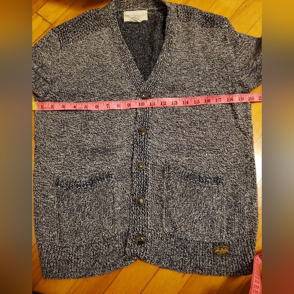 Vintage Denim & Supply Ralph Lauren linen / cotton button down knit cardigan. M. - Picture 10 of 12